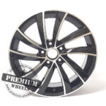 ALU FELGA ZA ŠKODU 5X112 18" SK523CP ET51 CRNA SA POLIRANIM - Slika 2