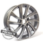 ALU FELGA SKODA 5X112 17" SK523SP ET40 SIVA POLIRANA