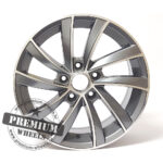 ALU FELGA SKODA 5X112 17" SK523SP ET40 SIVA POLIRANA - Slika 2