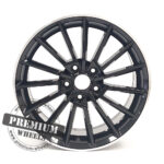 ALU FELGA ZA ŠKODA 5X112 17" SKB5969CPR ET46 CRNA S POLIRANIM RUBOM - Slika 2