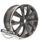 ALU FELGA ZA ŠKODU 5X100 17" SKB5970CPR ET46 CRNA S POLIRANIM RUBOM