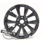 ALU FELGA ZA ŠKODU 5X100 17" SKB5970CPR ET46 CRNA S POLIRANIM RUBOM - Slika 2