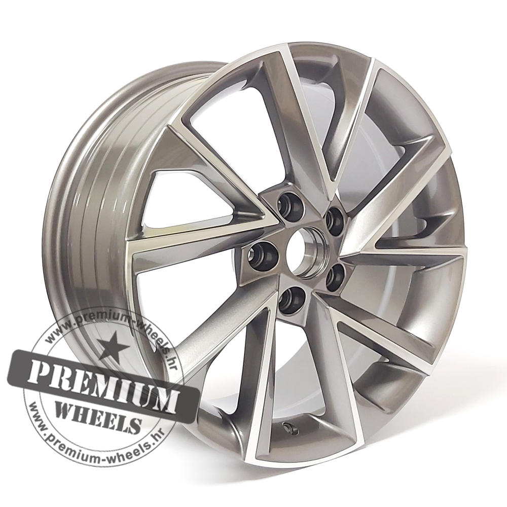 SKFE181SP-1 ALU FELGA SKODA 5X112 17" SFE181SP ET43 SIVA POLIRANA - Slika 1