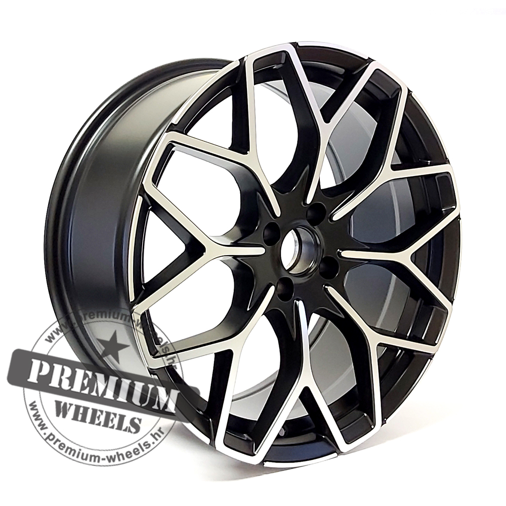 SMB1449CMP ALU FELGA SMART 4X100 16" SMB1449CMP ET30 CRNA POLUMAT SA POLIRANIM - Slika 1