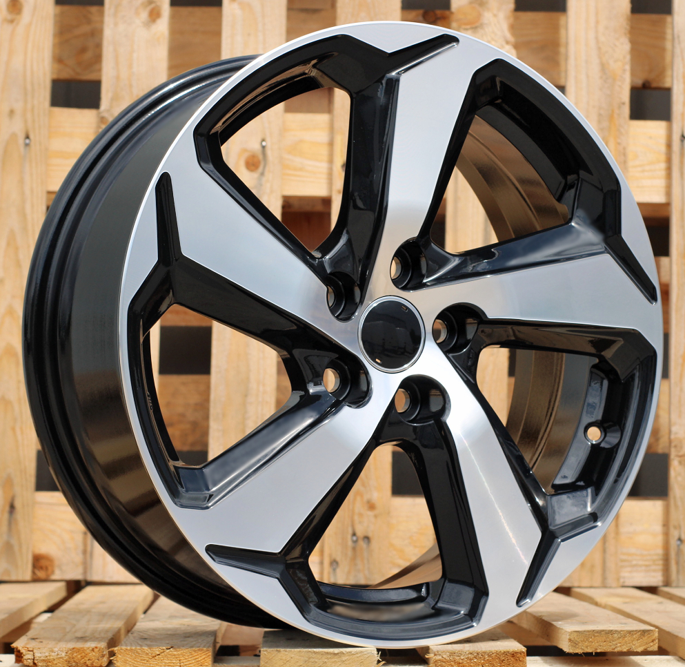 TB1013CP ALU FELGA TOYOTA 5X114.3 18" TB1013CP ET35 CRNA SA POLIRANIM - Slika 1