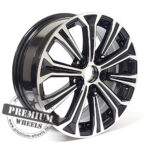 ALU FELGA TOYOTA 5X100 16" TB5845CP ET39 CRNA SA POLIRANIM