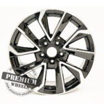 ALU FELGA TOYOTA 5X100 17" TBK5463CP ET40 CRNA SA POLIRANIM - Slika 2