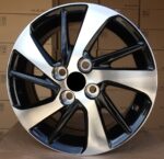 ALU FELGA TOYOTA 4X100 15" TF0458CP ET45 CRNA SA POLIRANIM
