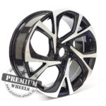 ALU FELGA TOYOTA 5X114.3 18" TFE132CP ET50 CRNA SA POLIRANIM