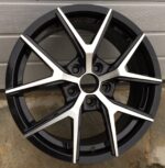 ALU FELGA TOYOTA 5X114.3 18" TFE148CP ET45 CRNA SA POLIRANIM