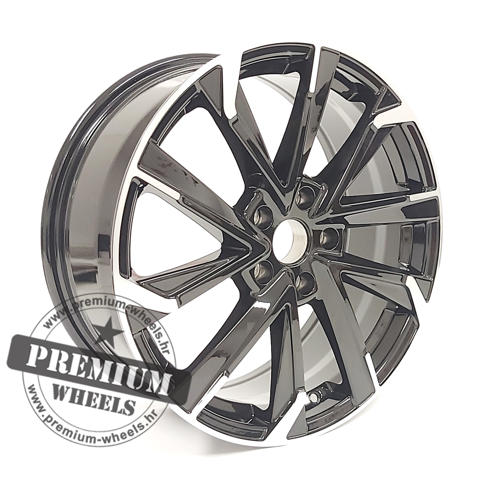 TI5547CP ALU FELGA TOYOTA 5X114.3 18" TI5547CP ET40 CRNA SA POLIRANIM - Slika 1