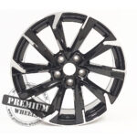 ALU FELGA TOYOTA 5X114.3 18" TI5547CP ET40 CRNA SA POLIRANIM - Slika 2