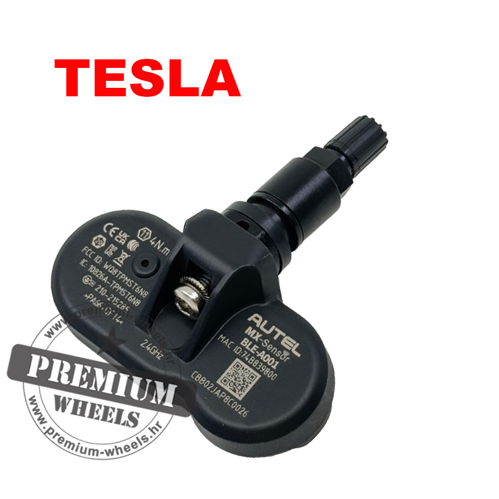 TPMS-TESLA-1 TPMS MX SENSOR BLE AUTEL BLACK VALVE TESLA - Slika 1