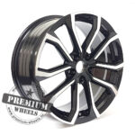 ALU FELGA VOLVO 5X108 18" V515CP ET49 CRNA SA POLIRANIM