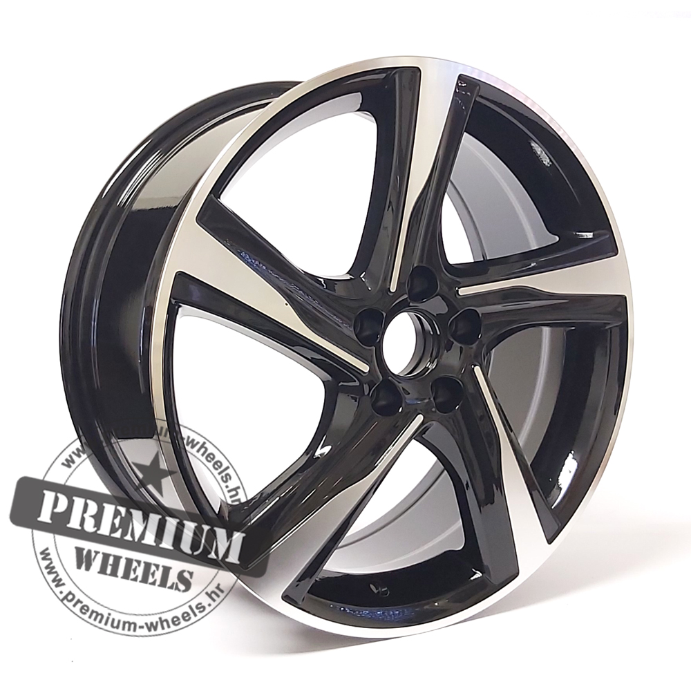 VBY115CP ALU FELGA VOLVO 5X108 18" VBY115CP ET49 CRNA SA POLIRANIM - Slika 1