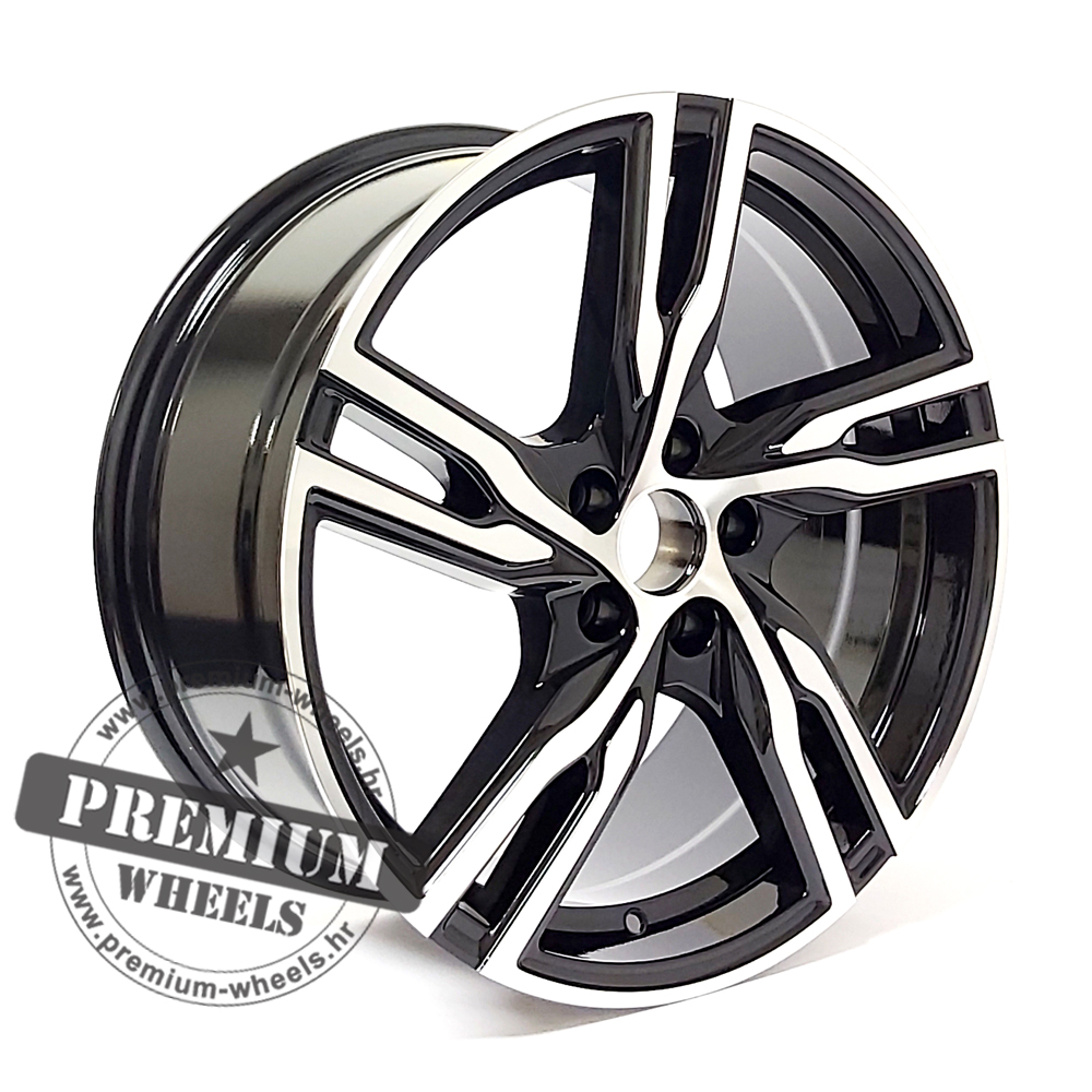 VFE161CP ALU FELGA VOLVO 5X108 18" VFE161CP ET42 CRNA SA POLIRANIM - Slika 1