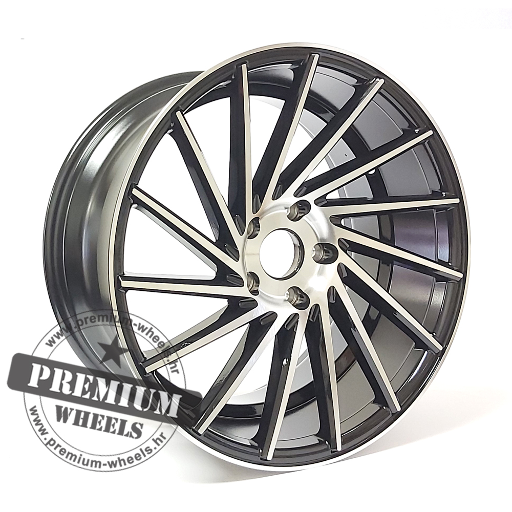 VSLU589CPLIJEVA ALU FELGA VOSSEN STYLE 5X120 19" VSLU589 LIJEVA ET33 CRNA SA POLIRANIM - Slika 1