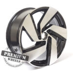 ALU FELGA ZA VW 5X112 19" W6110CP ET45 CRNA SA POLIRANIM