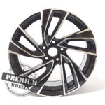 ALU FELGA ZA VW 5X112 18" W6111CP ET42 CRNA SA POLIRANIM - Slika 2