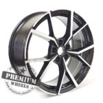 ALU FELGA ZA VW 5X112 19" W6113CP ET45 CRNA SA POLIRANIM