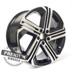 ALU FELGA ZA VW 5X112 18" W668CP ET45 CRNA SA POLIRANIM