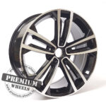 ALU FELGA ZA VW 5X112 17" WBK5287CP ET45 CRNA SA POLIRANIM