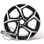 ALU FELGA WW 5X100 17" WXFE182CP ET41 CRNA SA POLIRANIM - Slika 2