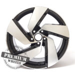 ALU FELGA VW 5X112 18" W5773CP ET45 CRNA SA POLIRANIM - Slika 2