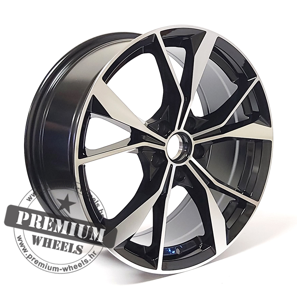 WBK5808CP ALU FELGA WW 5X112 20" WBK5808CP ET38 CRNA SA POLIRANIM - Slika 1