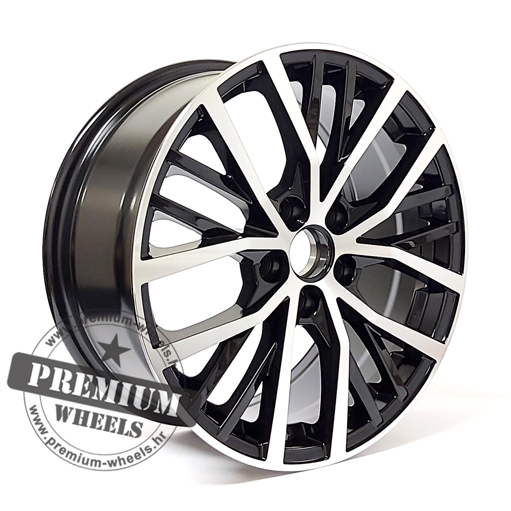 WBK952CP ALU FELGA VW 5X112 17" WBK952CP ET45 CRNA POLIRANA - Slika 1
