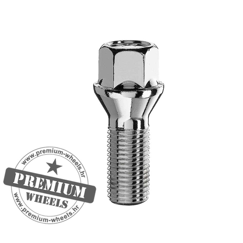 srebrni VIJAK KONUS M14X1.5 28MM K17 - CRNA - Slika 1